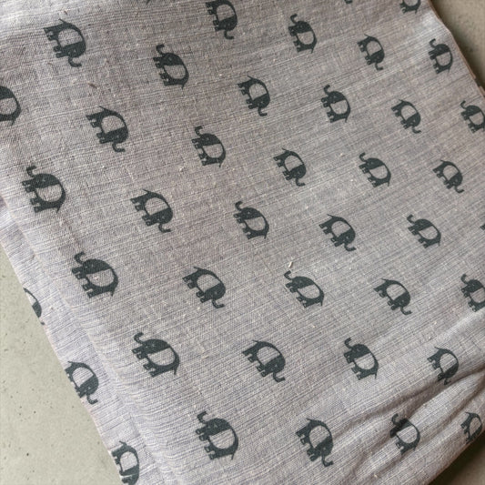 Muslin-Elephant print